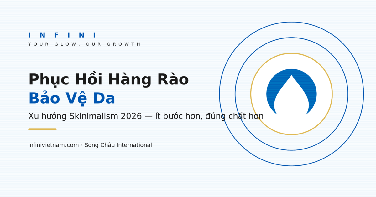 Phục hồi hàng rào bảo vệ da - xu hướng skinimalism 2026